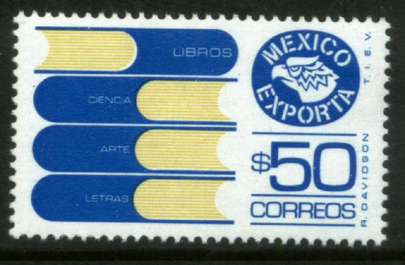 MEXICO Exporta 1133Var $50P Books Unwmkd Fosfo Paper 5 MNH