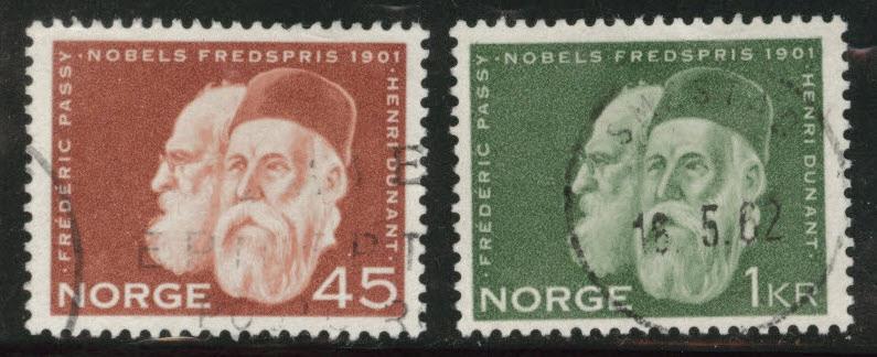 Norway Scott 401-402 Used 1961 stamp set