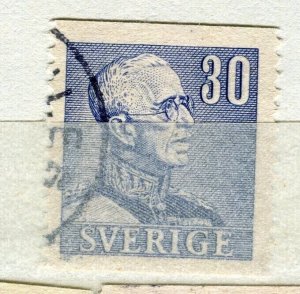 SWEDEN; 1939 early Gustav definitive issue fine used 30ore. value