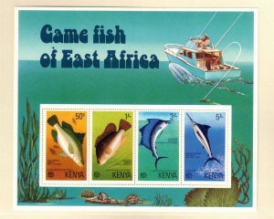 KENYA Sc 71a NH ISSUE OF 1977 - SOUVENIR SHEET - SEA LIFE - (WG05)