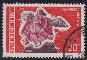 Ivory Coast - 1972 - Scott #307 - used - Marine Life