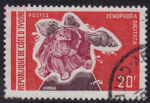 Ivory Coast - 1972 - Scott #307 - used - Marine Life