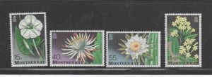 MONTSERRAT #366-369 1977 FLOWERS MINT VF NH O.G