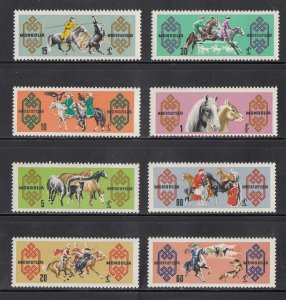 Mongolia Scott #376-383 MNH