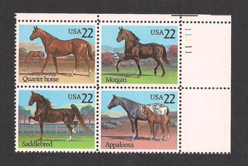 UNITED STATES SC# 2158a VF MNH 1985 PL#11111 BK/4 UR