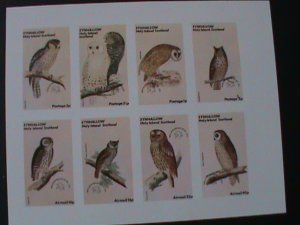 ​EYNHALLOW-LOVELY BIRDS- IMPERF-MNH S/S-VF EST $14-50% OFF PROMOTING PERIOD