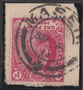 BASUTOLAND 1911 Cape EVII 1d on piece MASERU cds............................N384