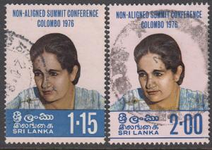 Sri Lanka #511-512 Used