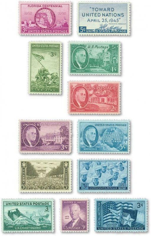 1965 STAMP YEAR SET (ALL U.S. POSTAGE STAMPS ISSUED THAT YEAR