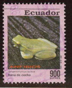 ECUADOR Scott 1304 Used stamp from same block similar cancel.