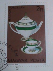 ​HUNGARY-FDC-1972-SC#2173- HEREND CHINA FACTORY FOUNDED IN 1839 MNH COVER VF