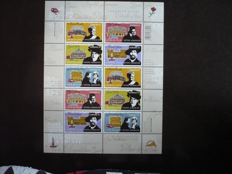 Stamps - Canada - Scott# 2178-2182 - Mint Never Hinged Pane of 10 Stamps