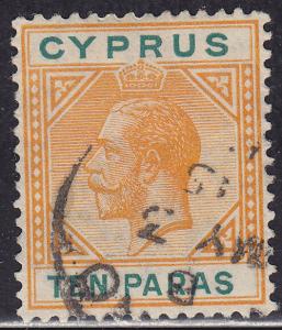 Cyprus 61a King George V 10pa 1912