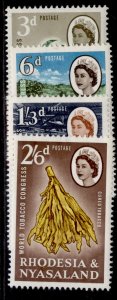 RHODESIA & NYASALAND QEII SG343-46 1963 tobacco congress set, NH MINT.