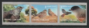 2003 Finland - Sc 1184 - MNH VF - Strip of 3 - Birds