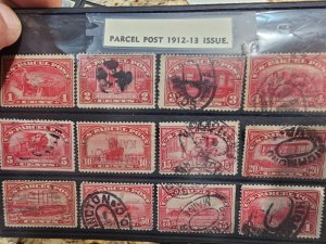 US Parcel Post Q1-Q12 full used set all nice used condition