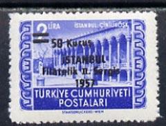 Turkey 1957 Philatelic Exhibition unmounted mint with las...