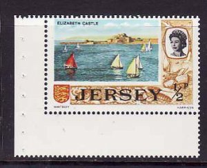 Jersey-Sc#34a- id7-unused NH booklet pane-Castle-Sail boats-1970-5-