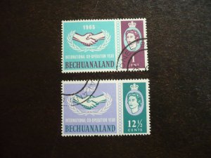 Stamps - Bechuanaland - Scott# 104-205 - Used Set of 2 Stamps