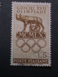 ITALIY-VERY OLD OLYMPIC GAMES & STATIUM USED STAMPS  WE SHIP TO WORLD WIDE VF