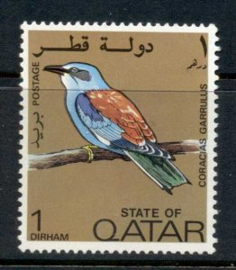 Qatar 1972 Bird, European Roller 1d MUH