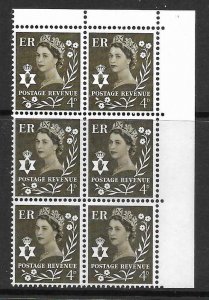 Sg XN8b 4d Northern Ireland variety - dot on leaf UNMOUNTED MINT 