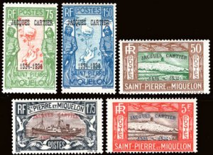 Scott #160-4 Jacques Cartier MNH