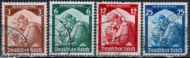 Germany; 1935: Sc. # 448-451: O/Used Cpl. Set