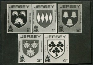 Jersey Postage Photo Essay BW Card 2x2¾ Stamp Releases Publicity Philatelic