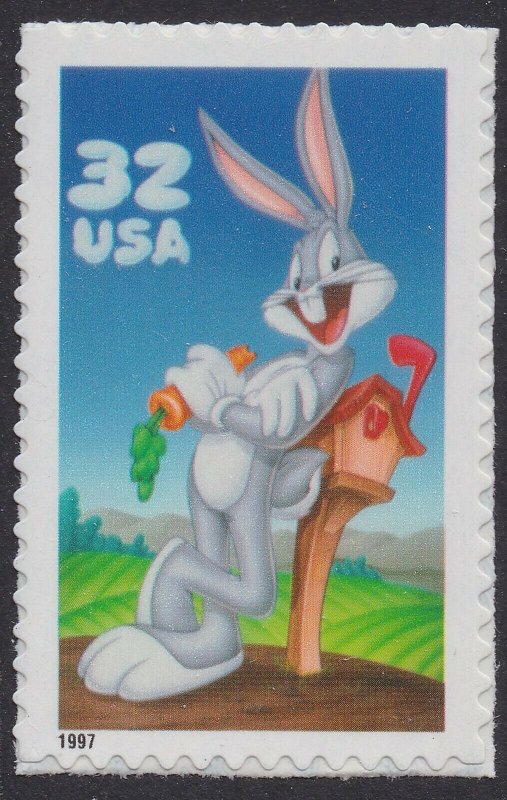 US 3137a Looney Tunes Bugs Bunny 32c single MNH 1997