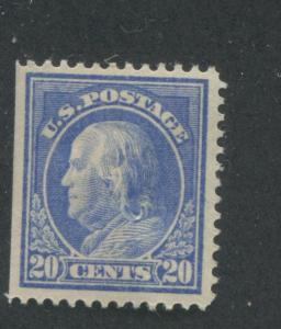 1914 US Stamp #419 20c Mint Hinged Very Fine Original Gum 