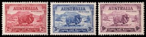 Australia Scott 147-149 (1934) Mint NH VF Complete Set, CV $102.00 M