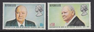 Seychelles 321-2 Churchill mint