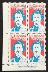 Canada 515 Plate Block LL VF MNH