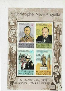 St.Christopher Nevis Anguilla Sir Winston Churchill MNH Mini Stamps Sheet  27096 