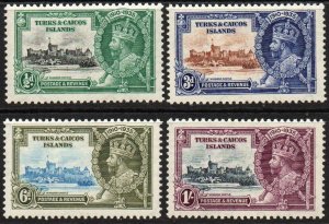 Turks & Caicos Islands Sc #71-74 Mint Hinged