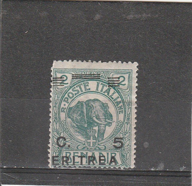 Eritrea  Scott#  59  MH  (1922 Overprinted