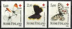 Finland Stamp B235-B237  - Butterflies