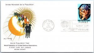 UN UNITED NATIONS FIRST DAY OF ISSUE COVER WFUNA SPECIAL CACHET #15