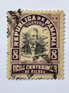 CANAL ZONE US Possession Panama 25 Used 1906 Hurtado ABNCo KSPhilatelics