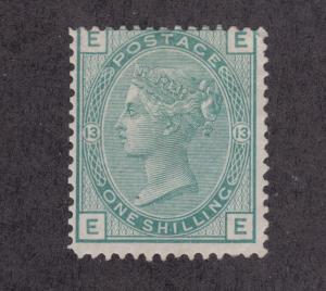 Great Britain Sc 64 MOG. 1873 1sh green Queen Victoria, Plate 13