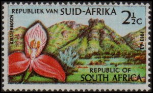 South Africa 284 - Mint-NH - 2 1/2c Red Disa Orchid (1963) (cv $0.40)