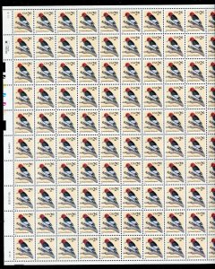 3032 Red Headed Woodpecker Sheet of 100 2¢ Stamps MNH 1996