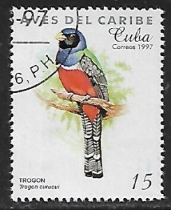 Cuba # 3850 - Blue-crowned Trogon - unused CTO.....{Z25}