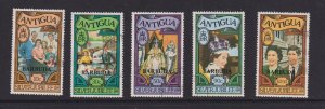 Barbuda  #284-288 used 1977  Royal Family  overprint Barbuda