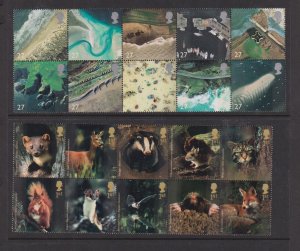 Great Britain - Aerial Photos, Woodland Animals MNH - FACE value £ 15.20