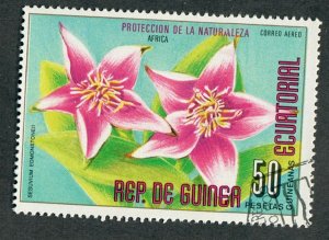 Equatorial Guinea Asian Flower used CTO single