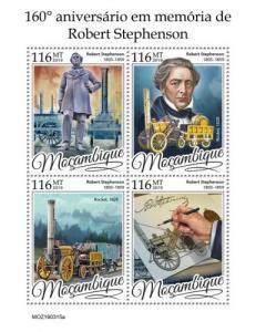 MOZAMBIQUE - 2019 - Robert Stephenson - Perf 4v Sheet - MNH