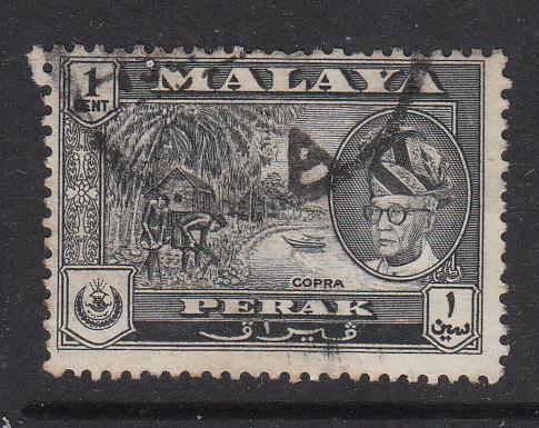 Malaya Perak 1957 Sc 127 1c Used