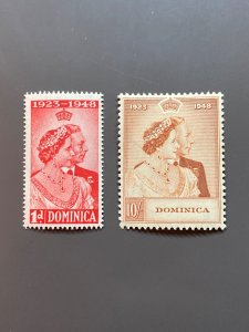 Dominica 114-115 F-VF MHR. Scott $ 25.25